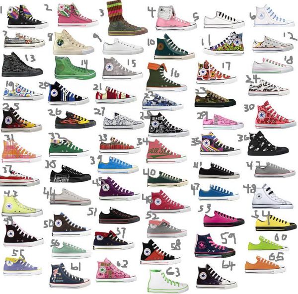 different converse styles